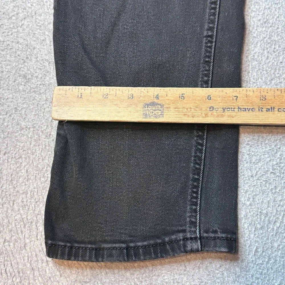 Levi's 541 Jeans Men 36x34 (35x30) Black Athletic Taper WaterLess Stretch Denim